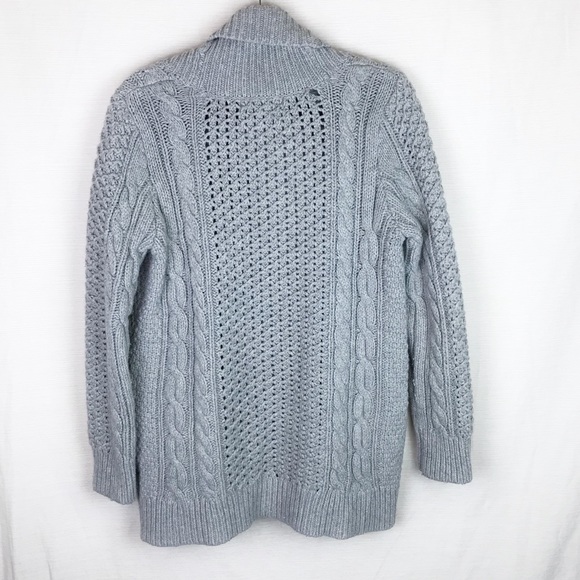 Michael Kors Thick Cable Knit Cardigan M - Picture 2 of 5